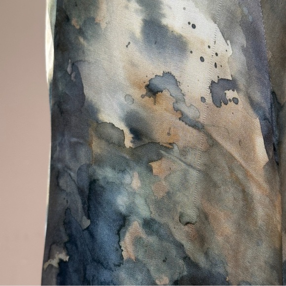 ZARA PRINTED HALTER DRESS LIMITED EDITION BLUE SIZE SMALL - Picture 8 of 11